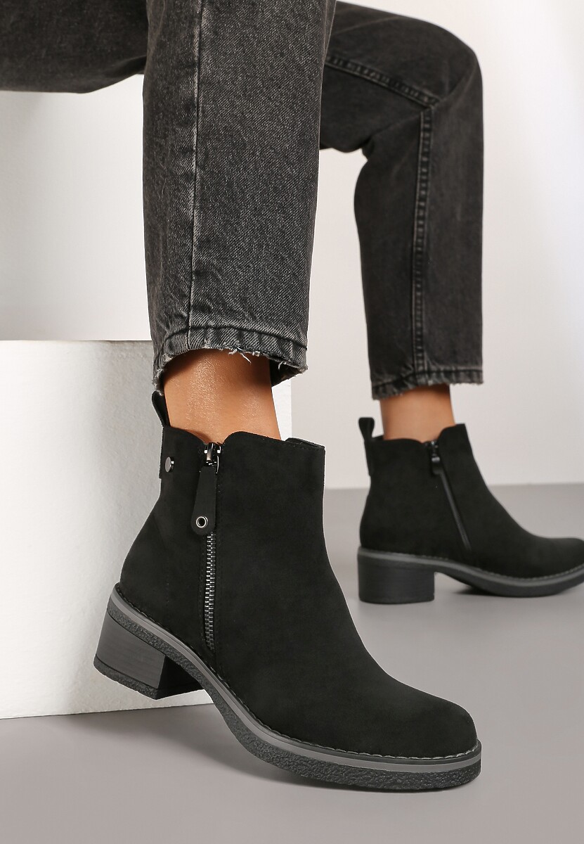 Beżowe Botki Perice