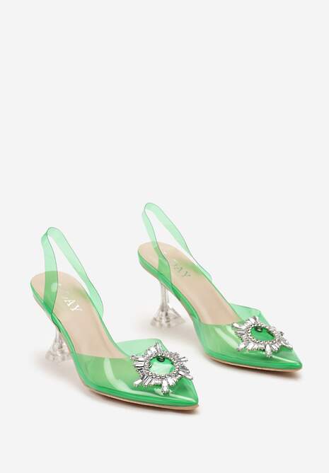 Zielone Sandały Aegiope