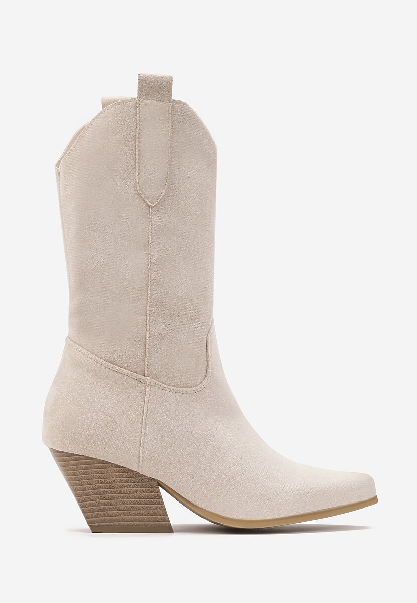 Beżowe Botki Achica