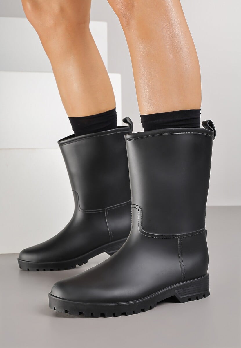 Czarne Casualowe Kalosze Dirrive
