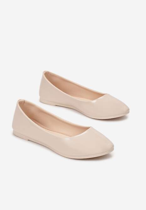 Beżowe Balerinki Nysaxise