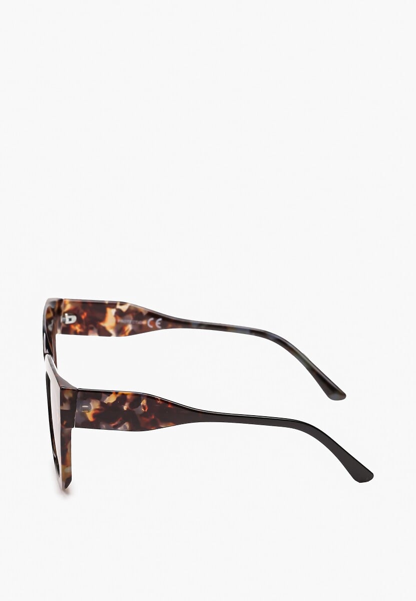 Jasnobrązowe Okulary Przeciwsłoneczne Kocie Oko Gioria