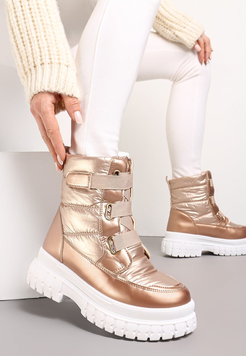 Szampańskie Śniegowce na Grubej Podeszwie Kereza