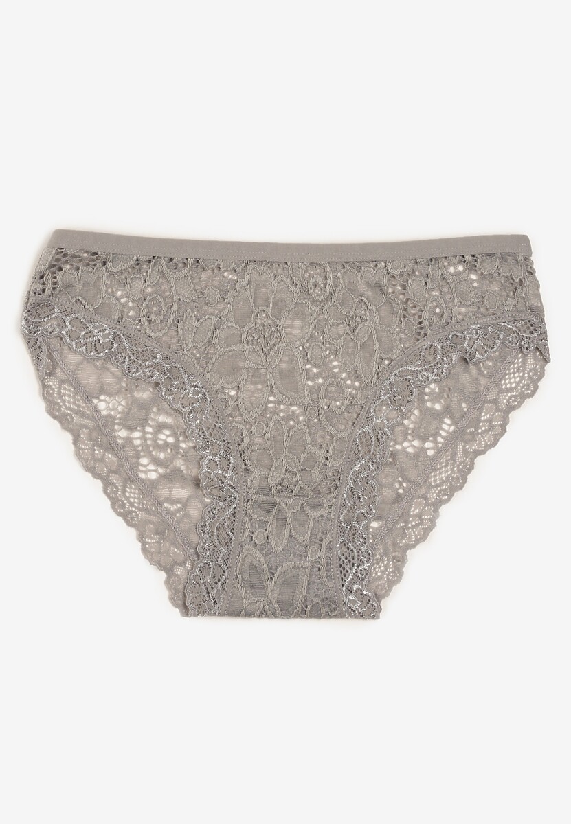 Jasnoróżowe Bawełniane Majtki Figi Ozdobione Koronką Vleova