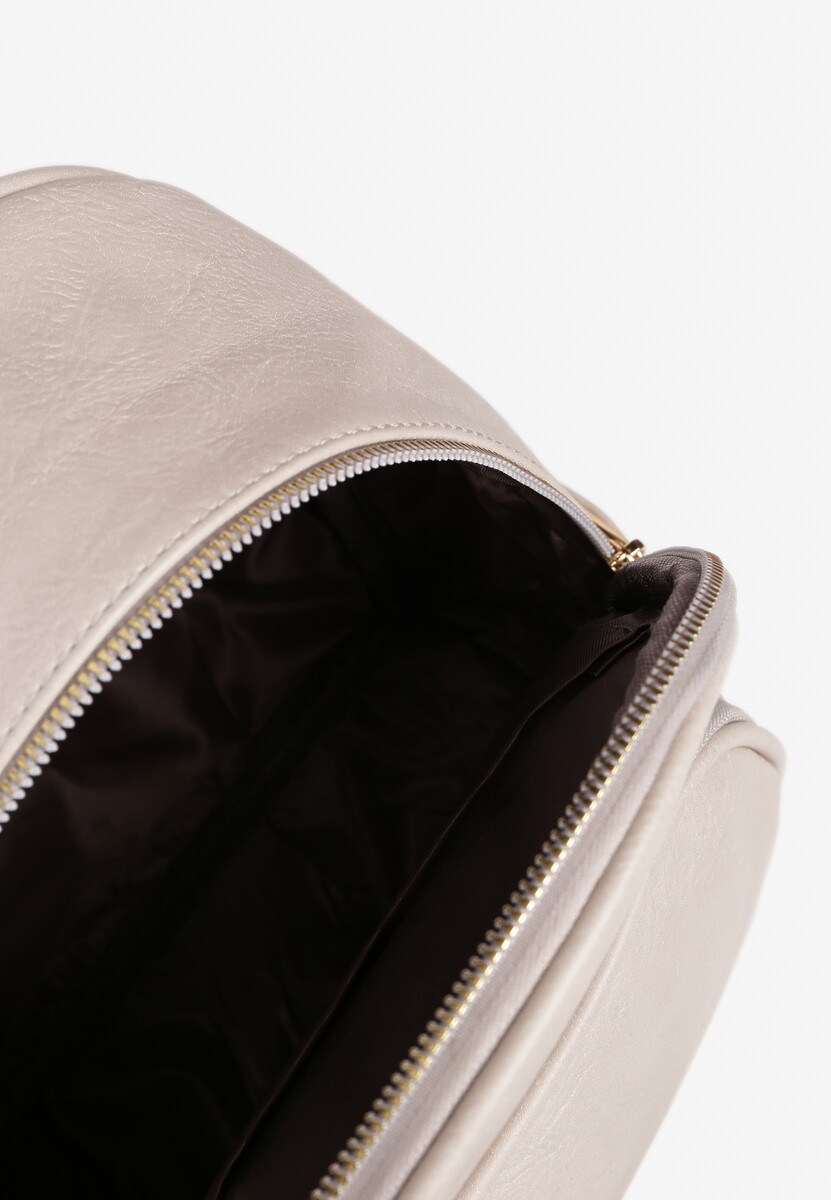 Jasnobeżowy Plecak z Ozdobnymi Suwakami Baniellea