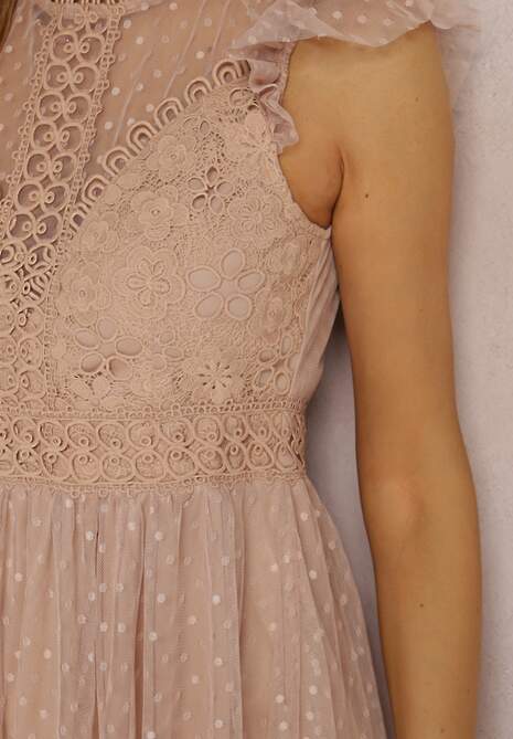 Beżowa Sukienka Canissa