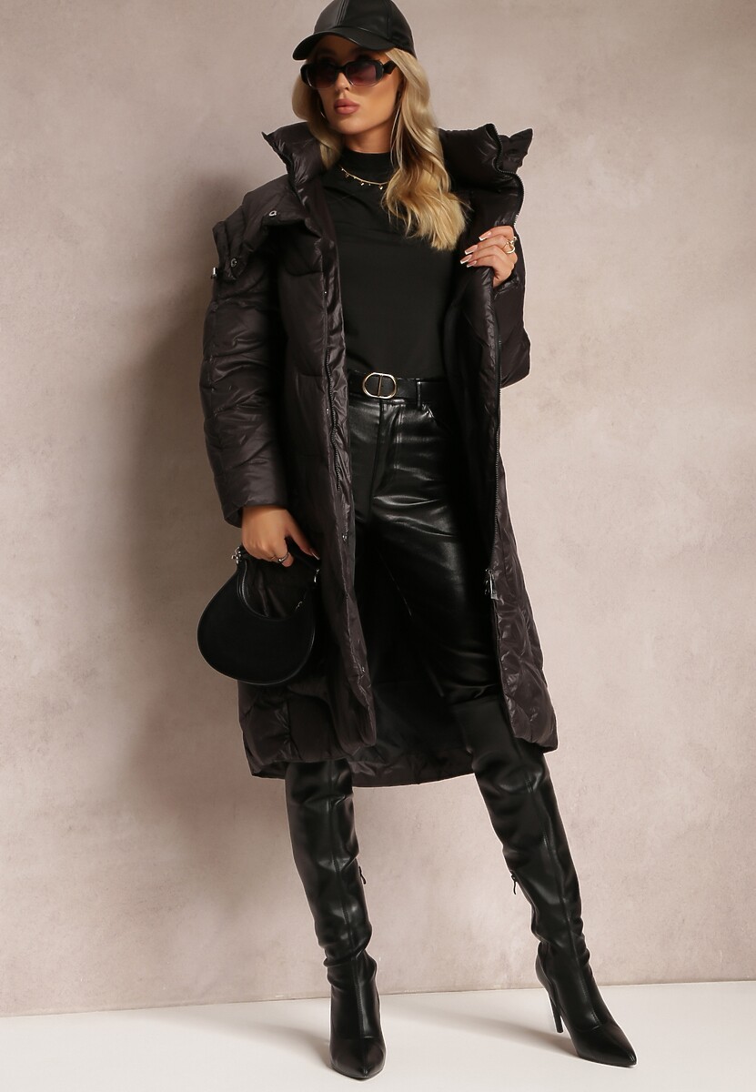 Czarna Kurtka Pikowana Zechia