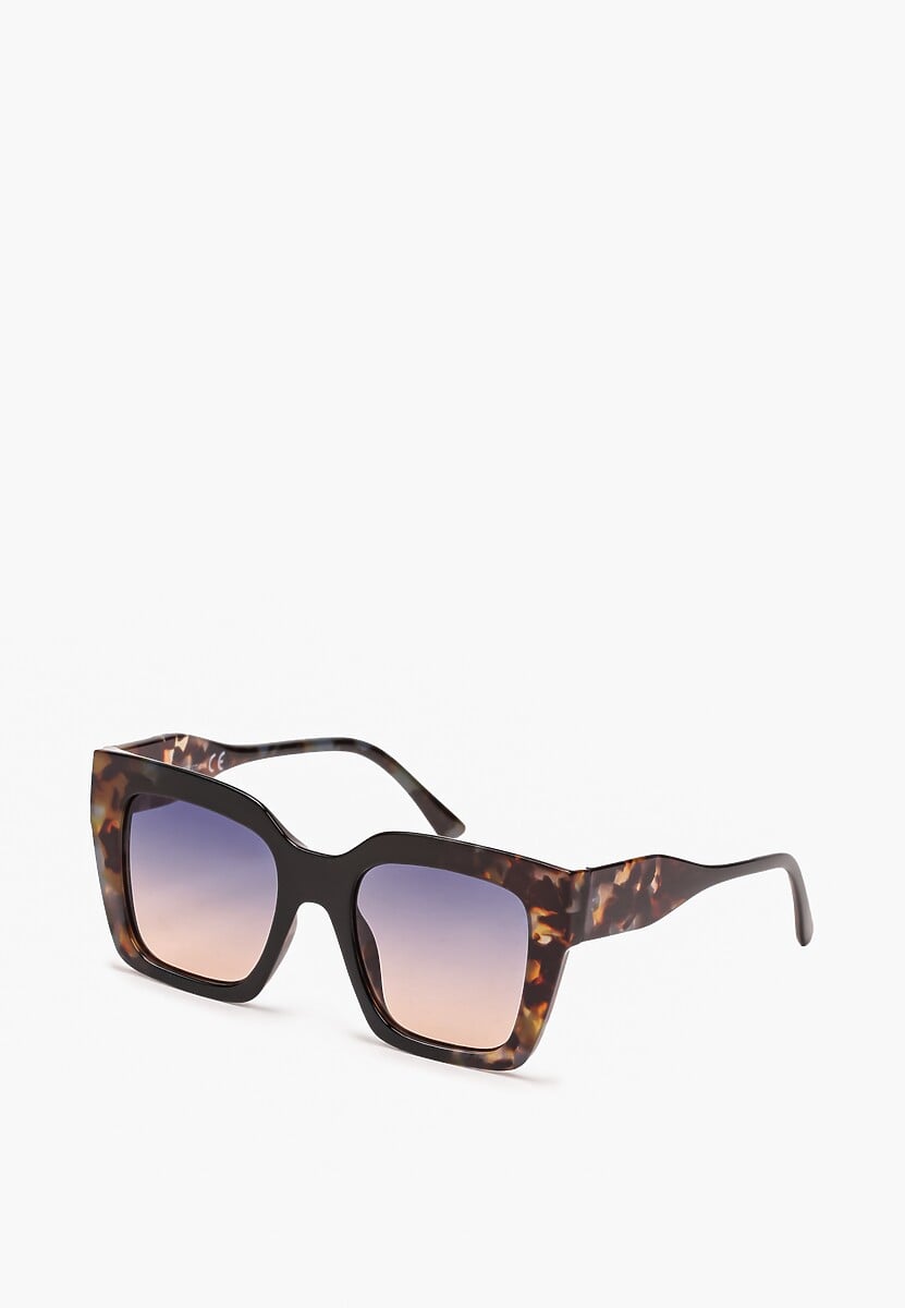 Zielono-Czarne Okulary Przeciwsłoneczne Kocie Oko Gioria