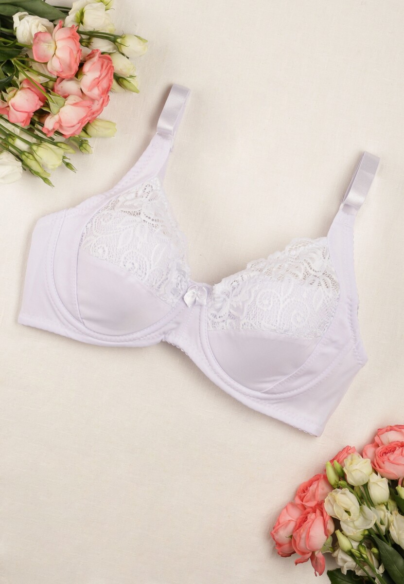 Ciemnobeżowy Koronkowy Biustonosz z Regulowanymi Ramiączkami Dalinva