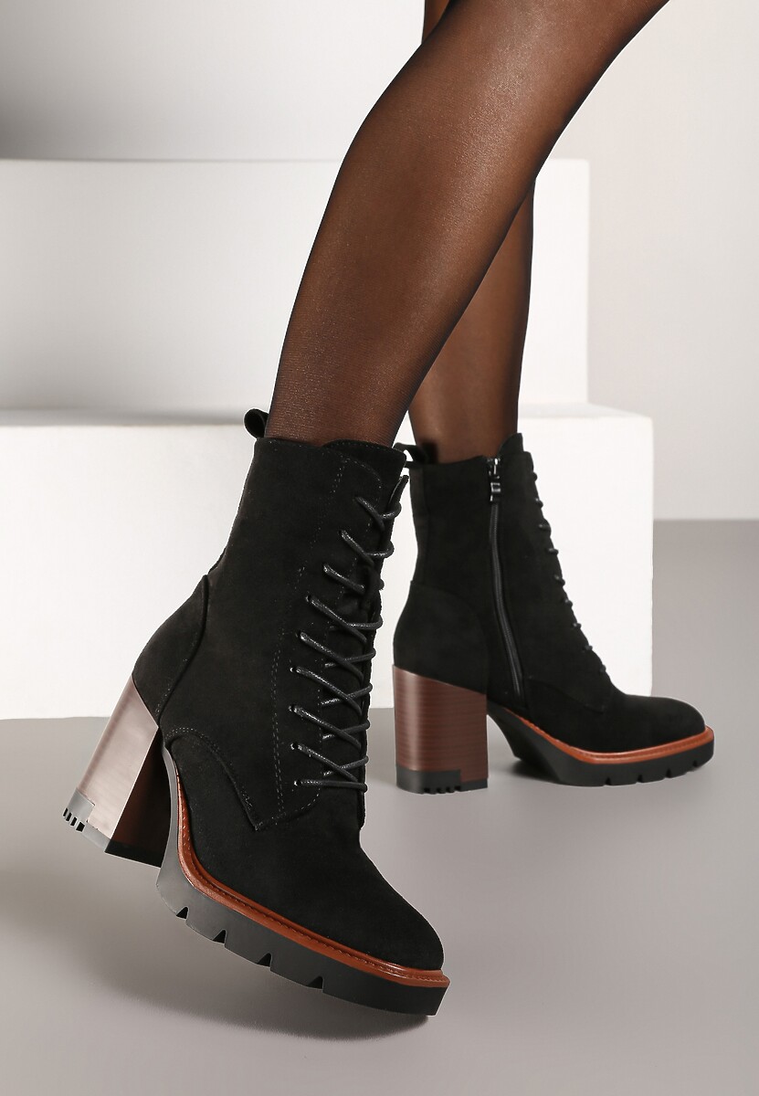 Czarne Botki Edme
