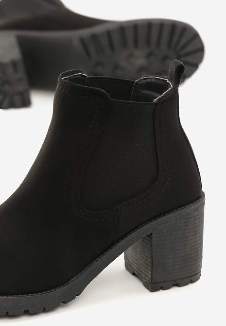 Czarne Botki Leigh
