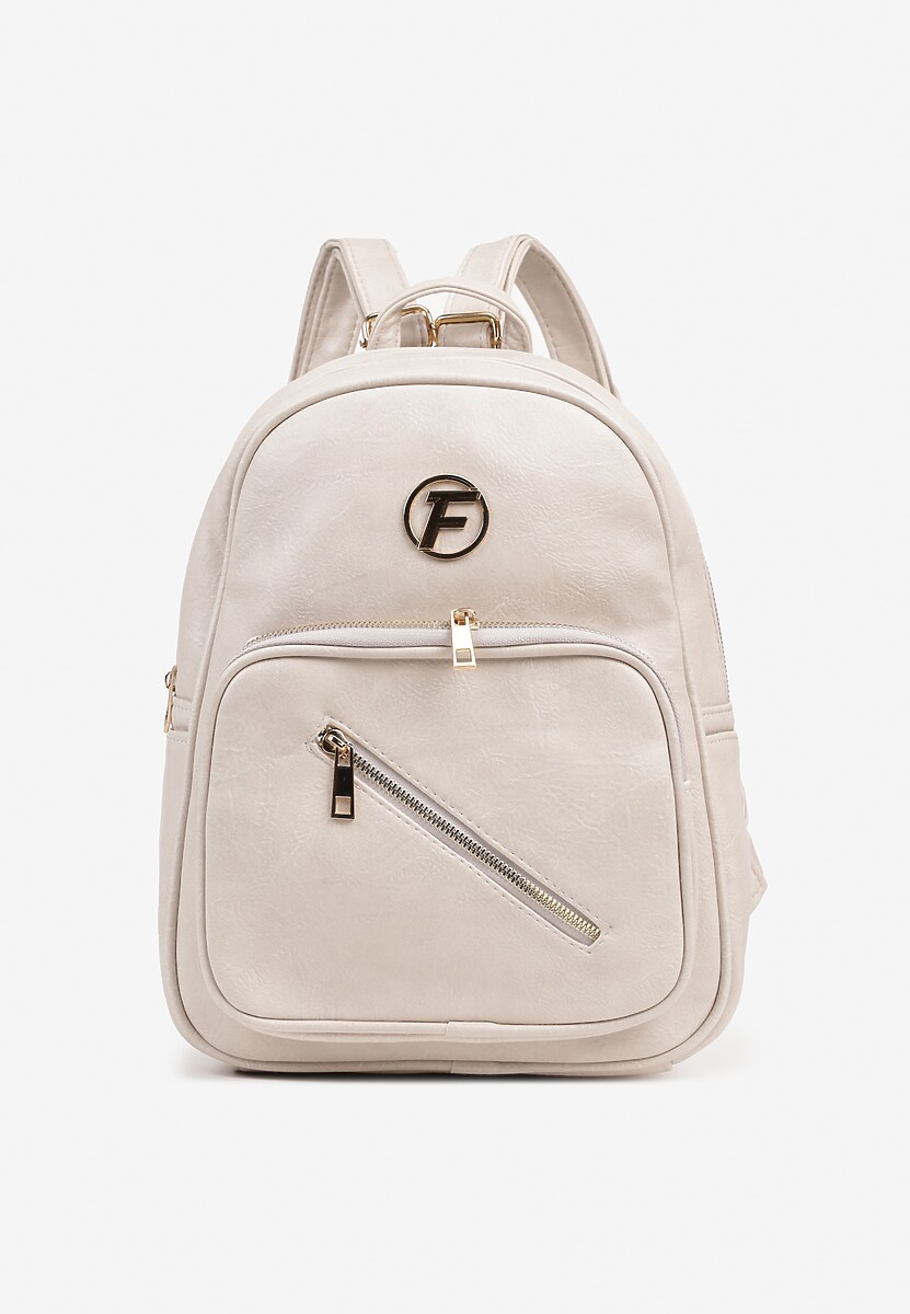 Czarny Plecak z Ozdobną Aplikacją i Suwakiem Milaretta