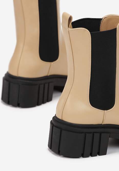 Beżowe Botki Acheis