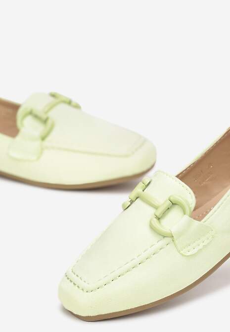 Jasnozielone Mokasyny Peletus