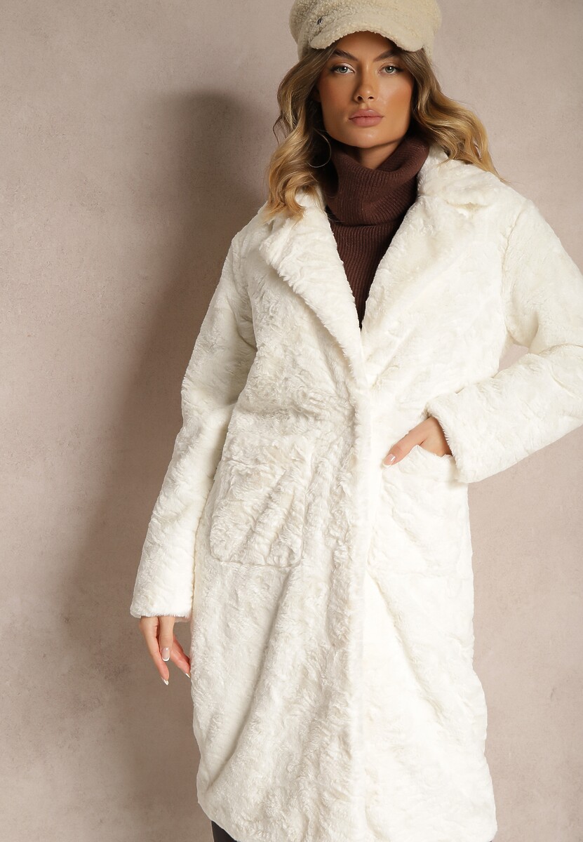 Czarny Płaszcz Jednorzędowy  Vertiana