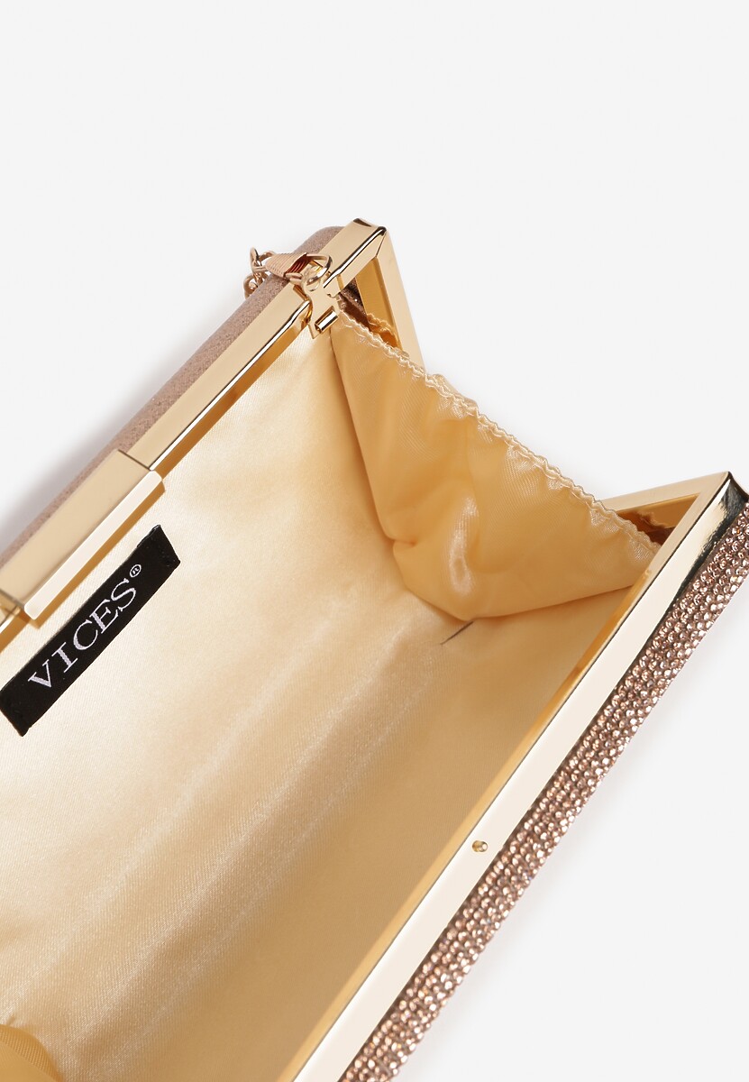Szampańska Cyrkoniowa Torebka Vices z Dodatkowym Łańcuszkiem Vemiliae