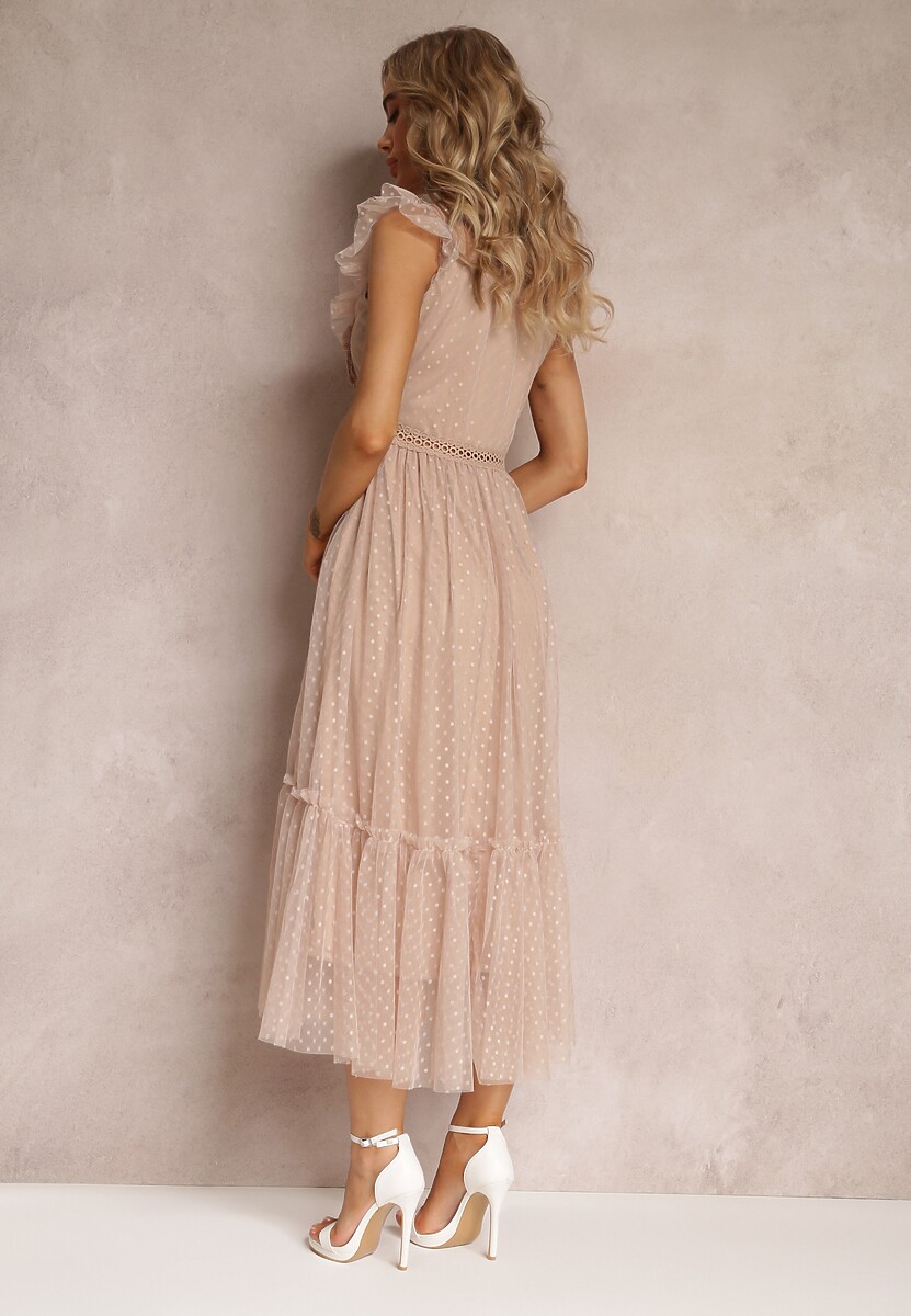 Beżowa Sukienka Lasthameia