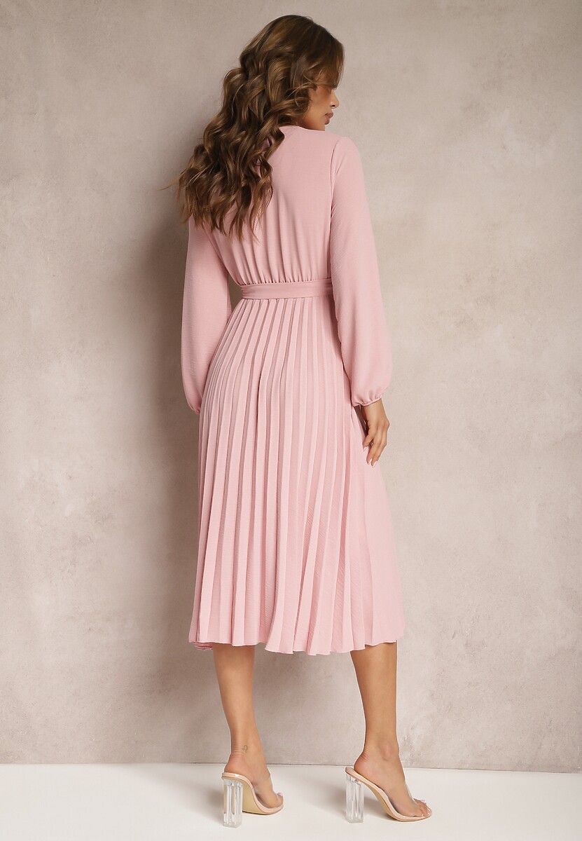 Różowa Sukienka Phloroe