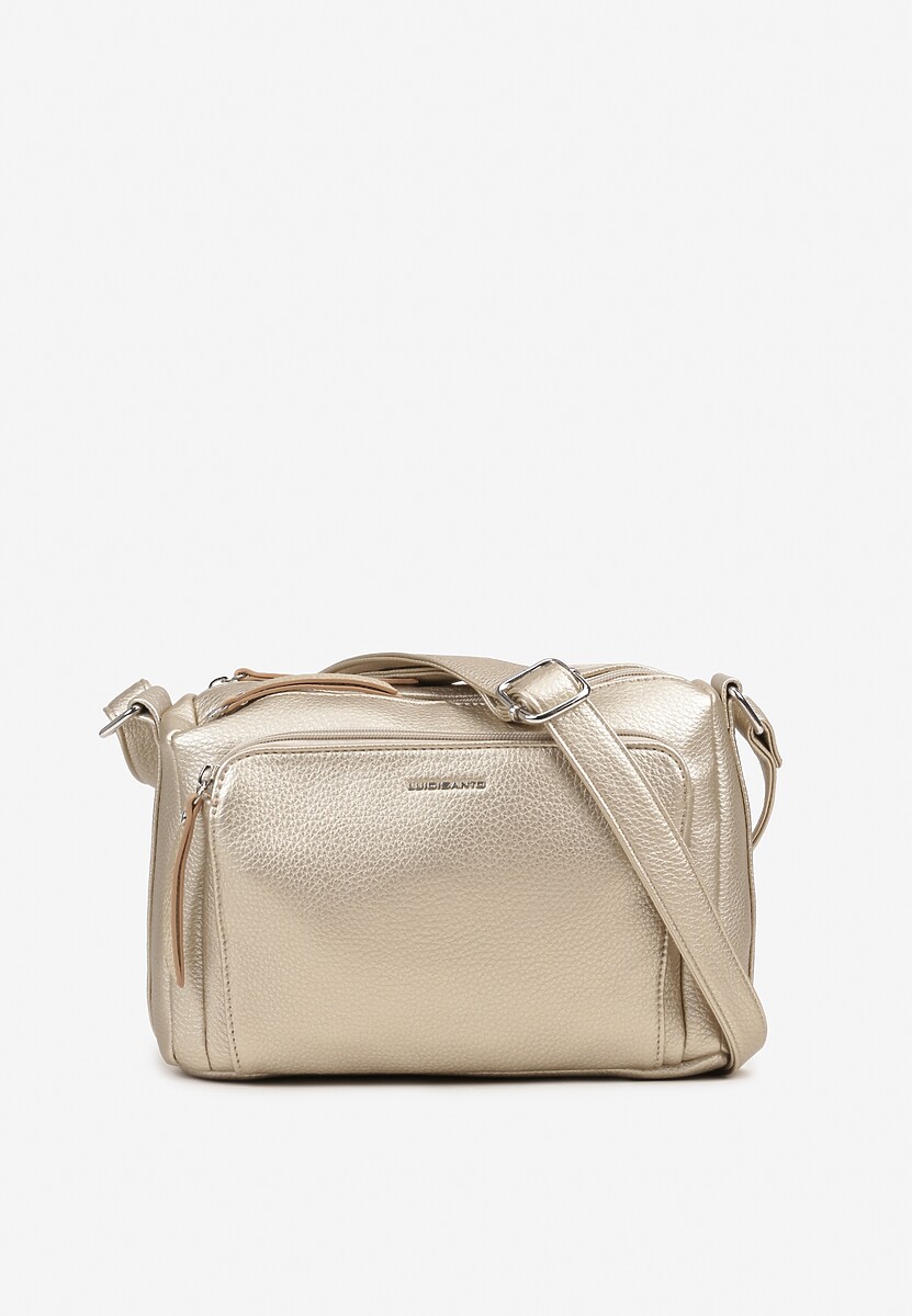 Biała Torebka Trzykomorowa w Stylu Listonoszki Jenelira