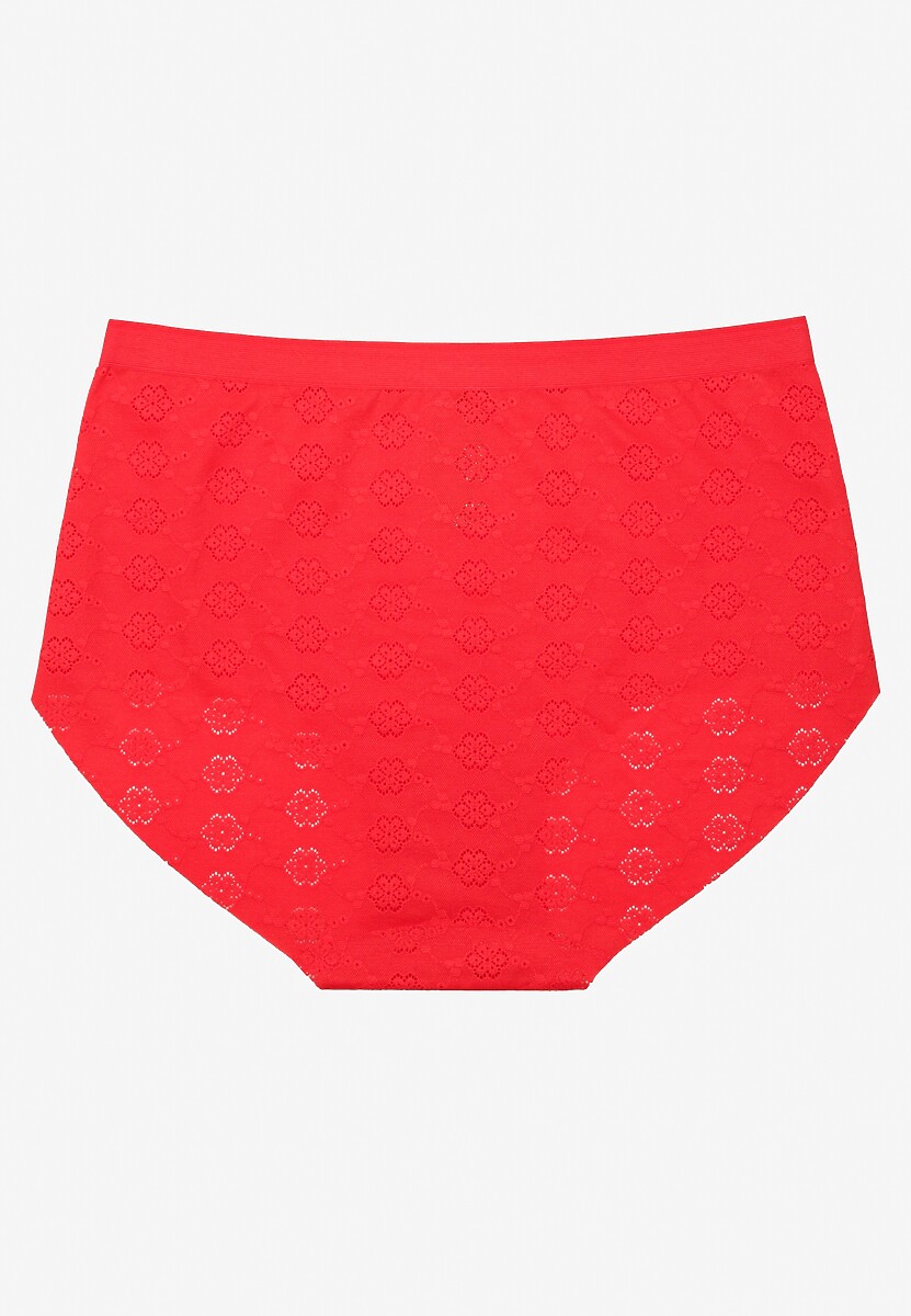 Czerwona Bielizna Modelująca Majtki High Waist Lilialira