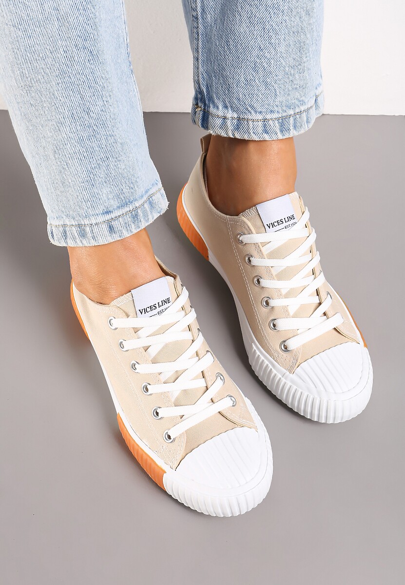 Beżowe Trampki Athizephila