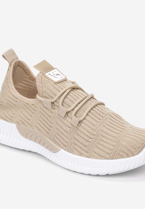 Beżowe Buty Sportowe Pudina