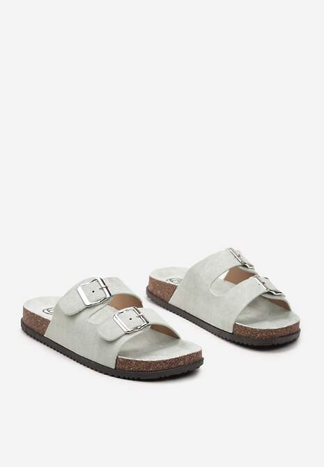 Jasnozielone Klapki Dorinore