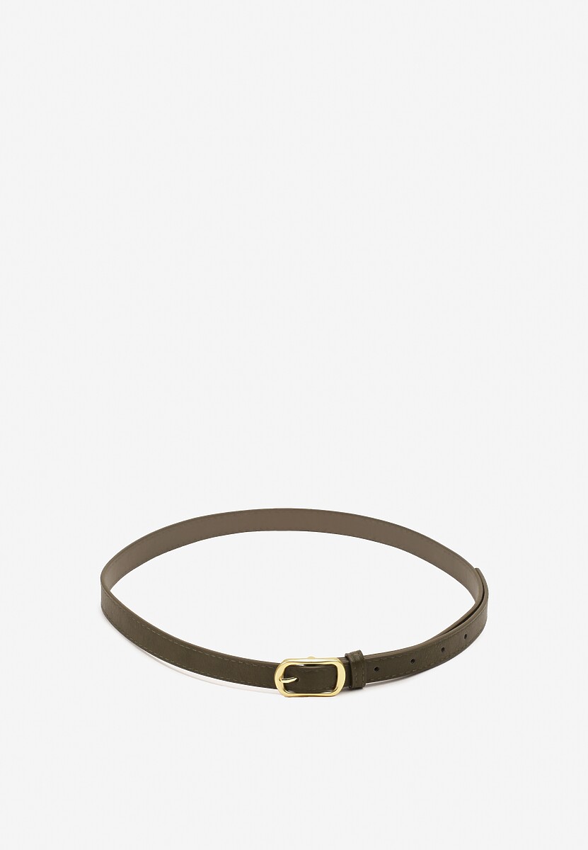 Brązowy Pasek Ozdobiony Klamrą Mevenia