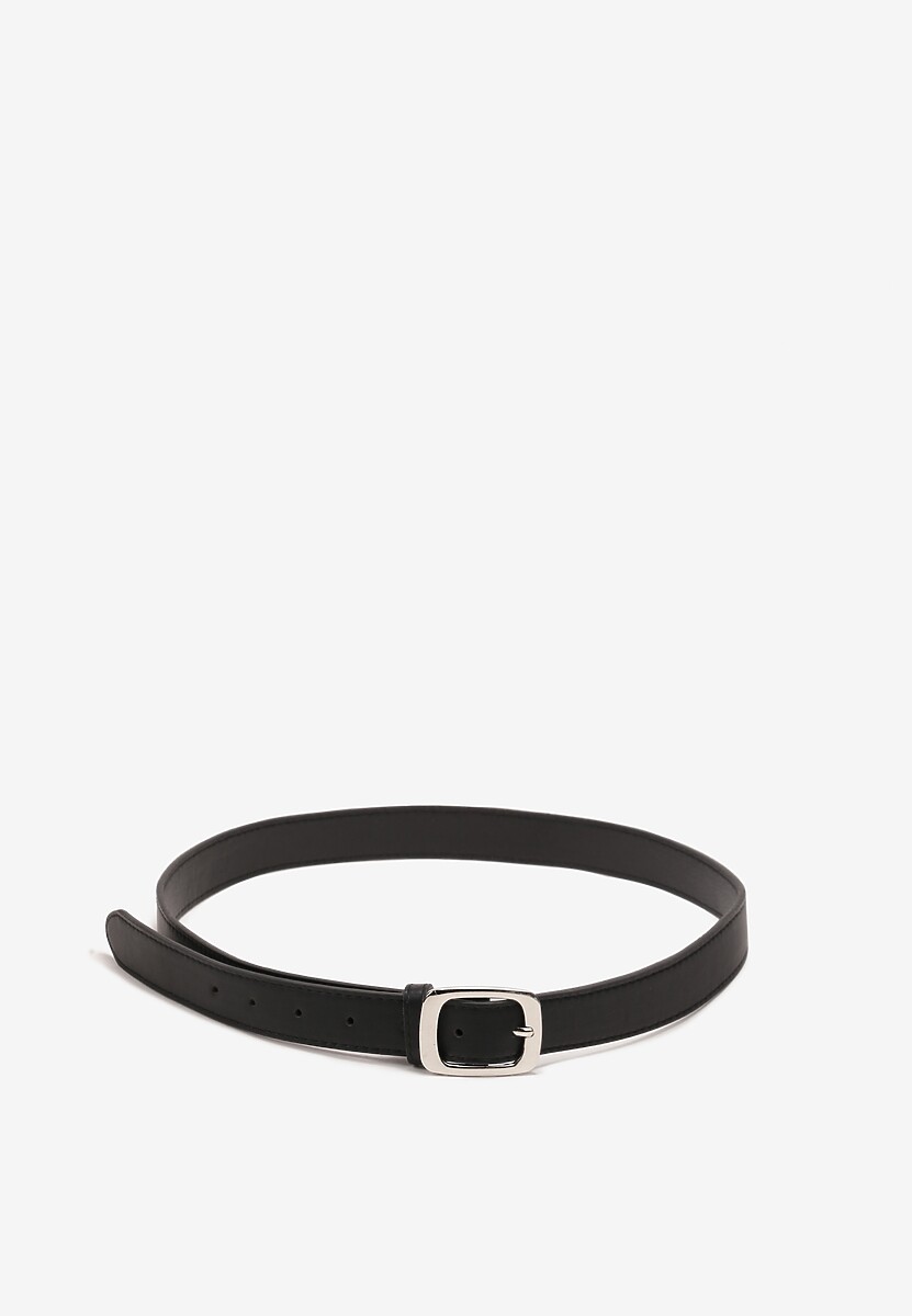 Czarny Pasek z Ekoskóry i Klamerką Verchia