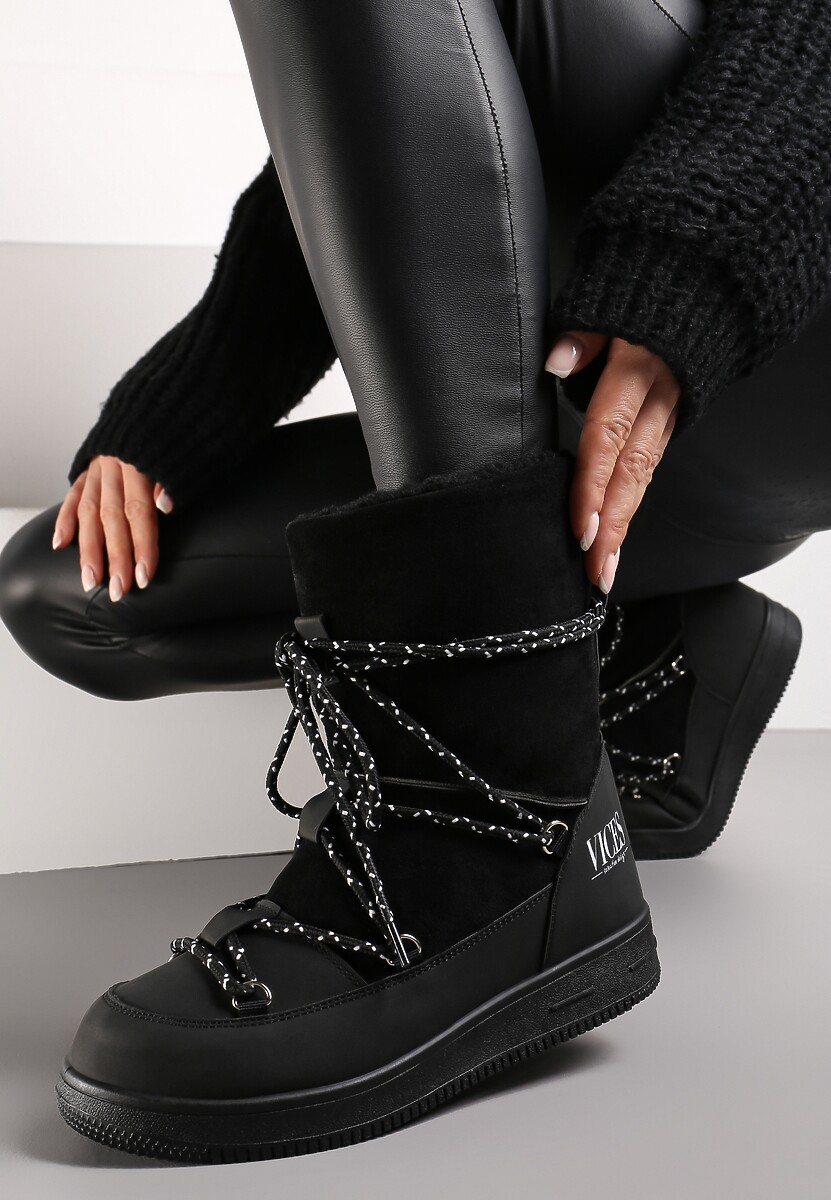 Czarne Śniegowce Night Magic