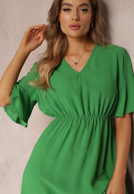 Jasnozielona Sukienka Parthesio