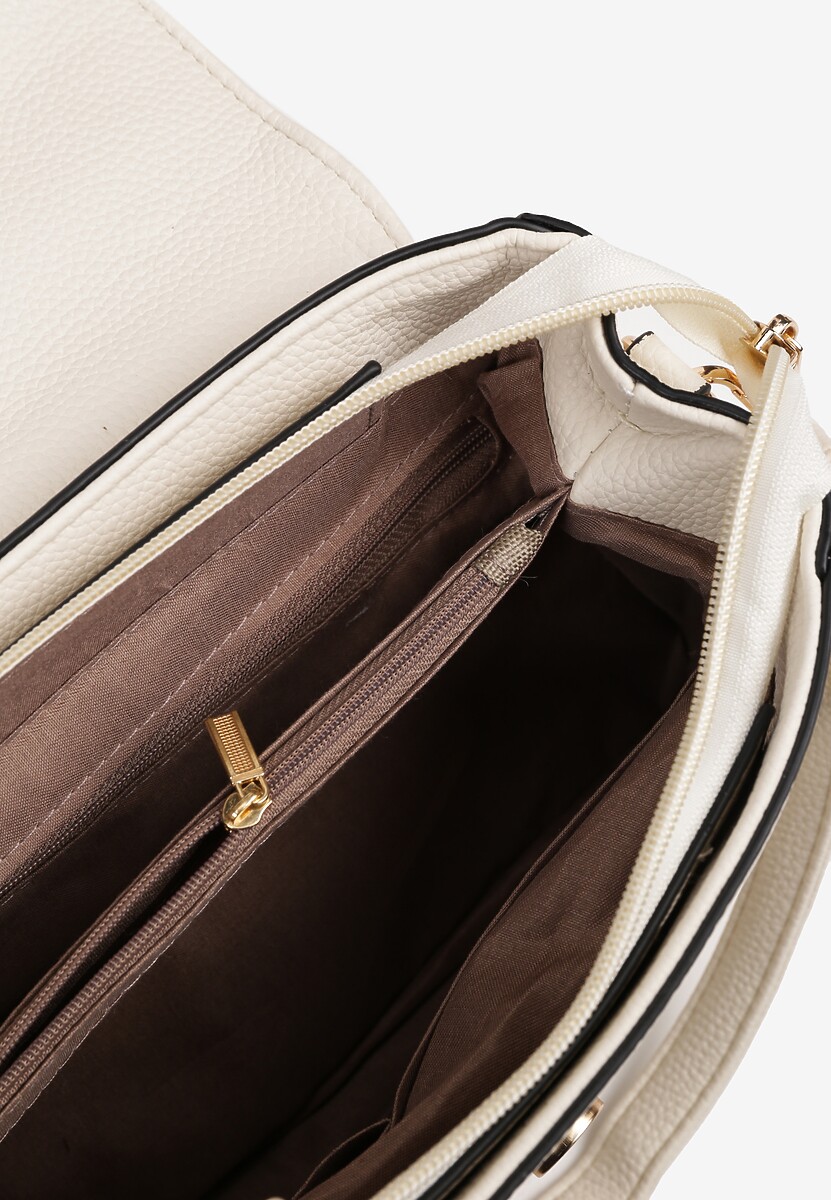 Biała Torebka Ozdobiona Pikowaniem z Rączką Lanerith