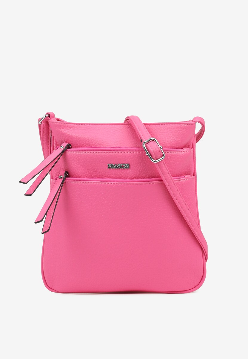Różowa Torebka Typu Listonoszka z Zasuwanymi Kieszeniami Silatea