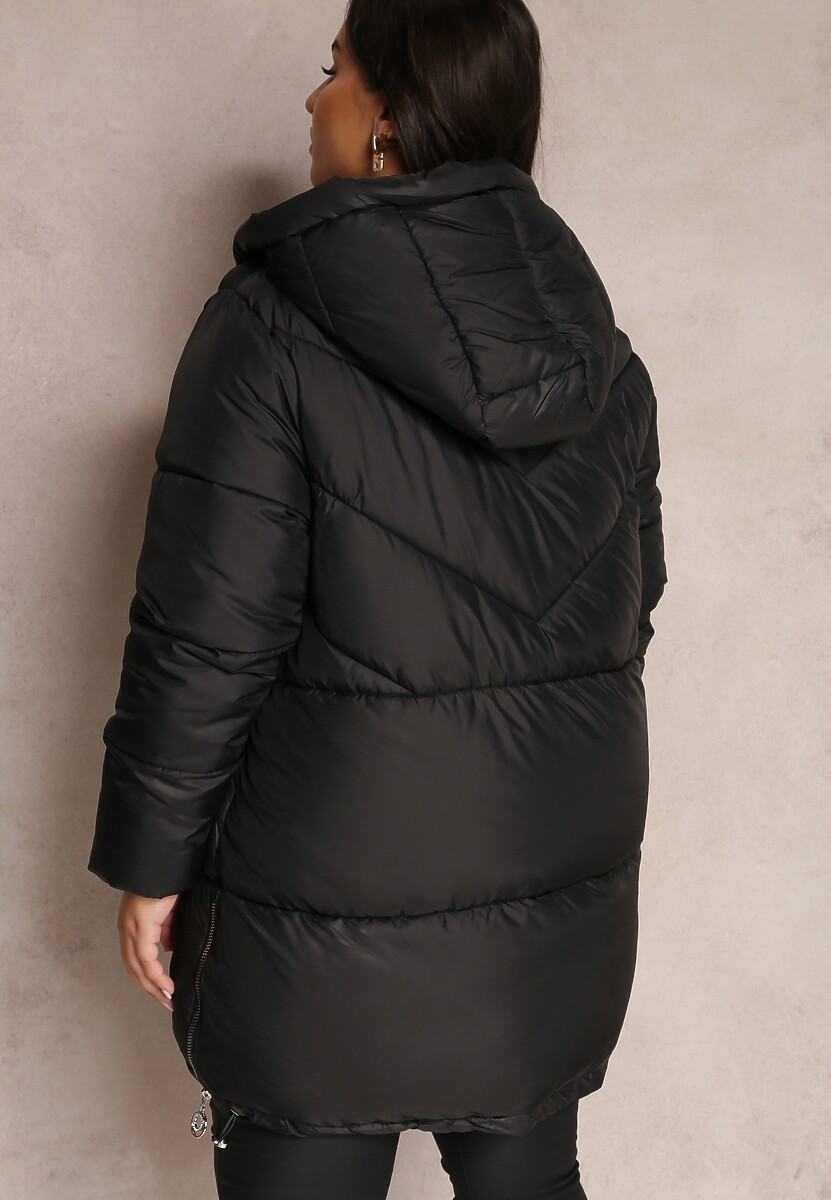 Czarna Kurtka Pikowana Sabrino