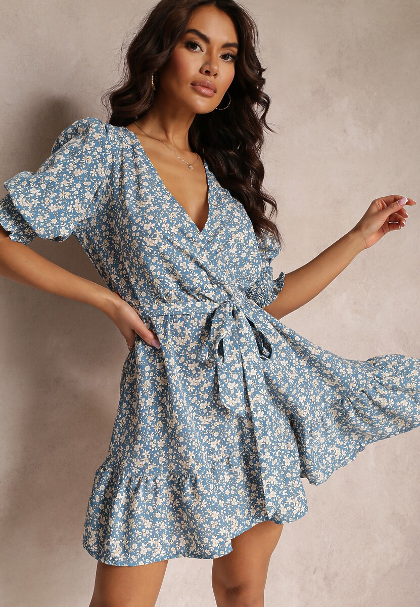 Niebieska Sukienka Praxusa