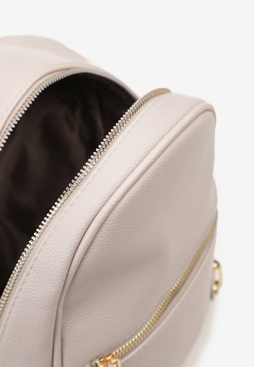 Jasnoszary Plecak z Kieszonką z Przodu i Regulowanymi Szelkami Crivon