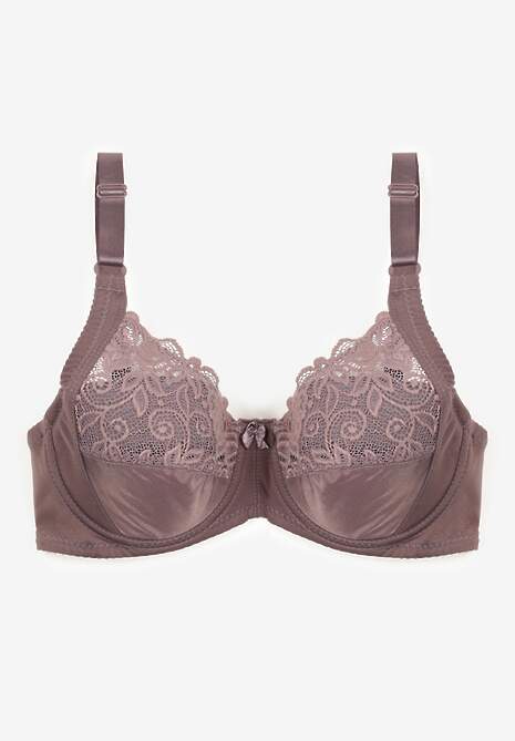 Szary Biustonosz Typu Full Cup z Regulowanymi Ramiączkami Vikiirisa