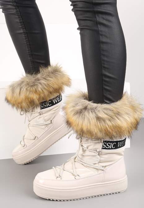 Beżowe Śniegowce Volumnia