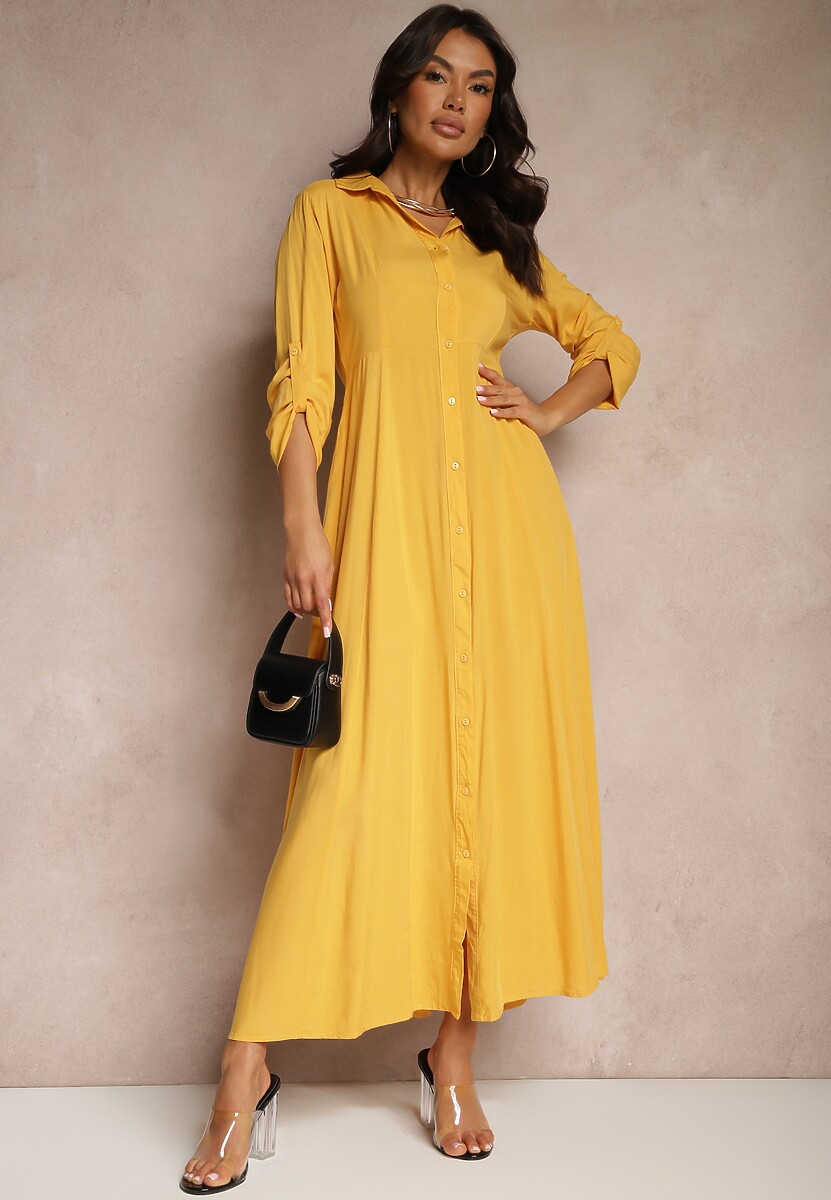 Jasnobeżowa Sukienka Hillcrest