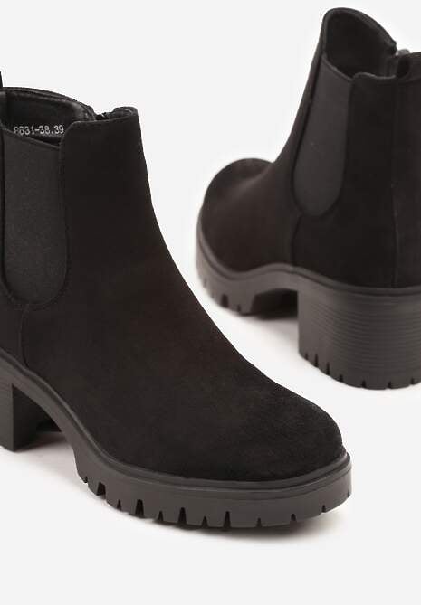 Czarne Botki na Słupku Ruiha