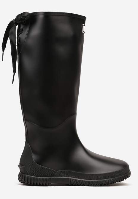 Czarne Kalosze Ozdobione Kokardkami Lorriva