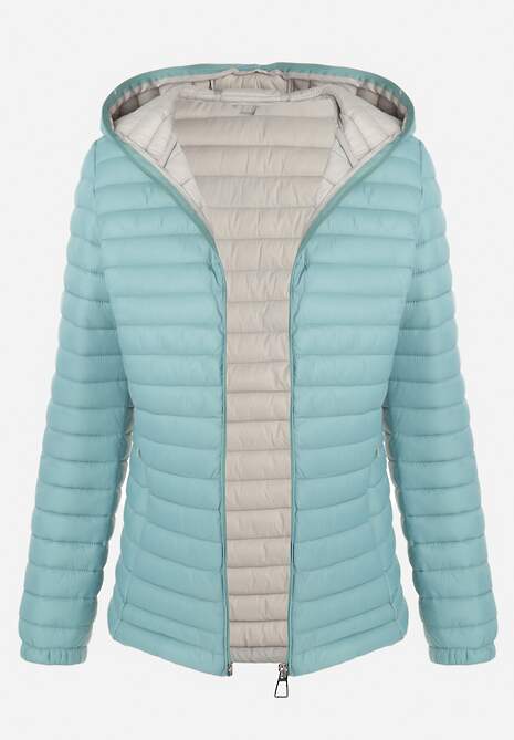 Miętowa Kurtka Pikowana Paranaina
