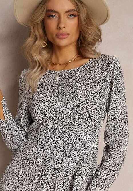 Biało-Czarna Sukienka Bathetis