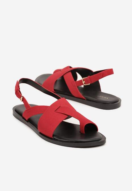 Czerwone Sandały Vices Typu Japonki Melanisse