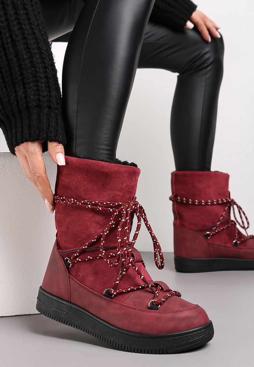 Bordowe Śniegowce Night Magic