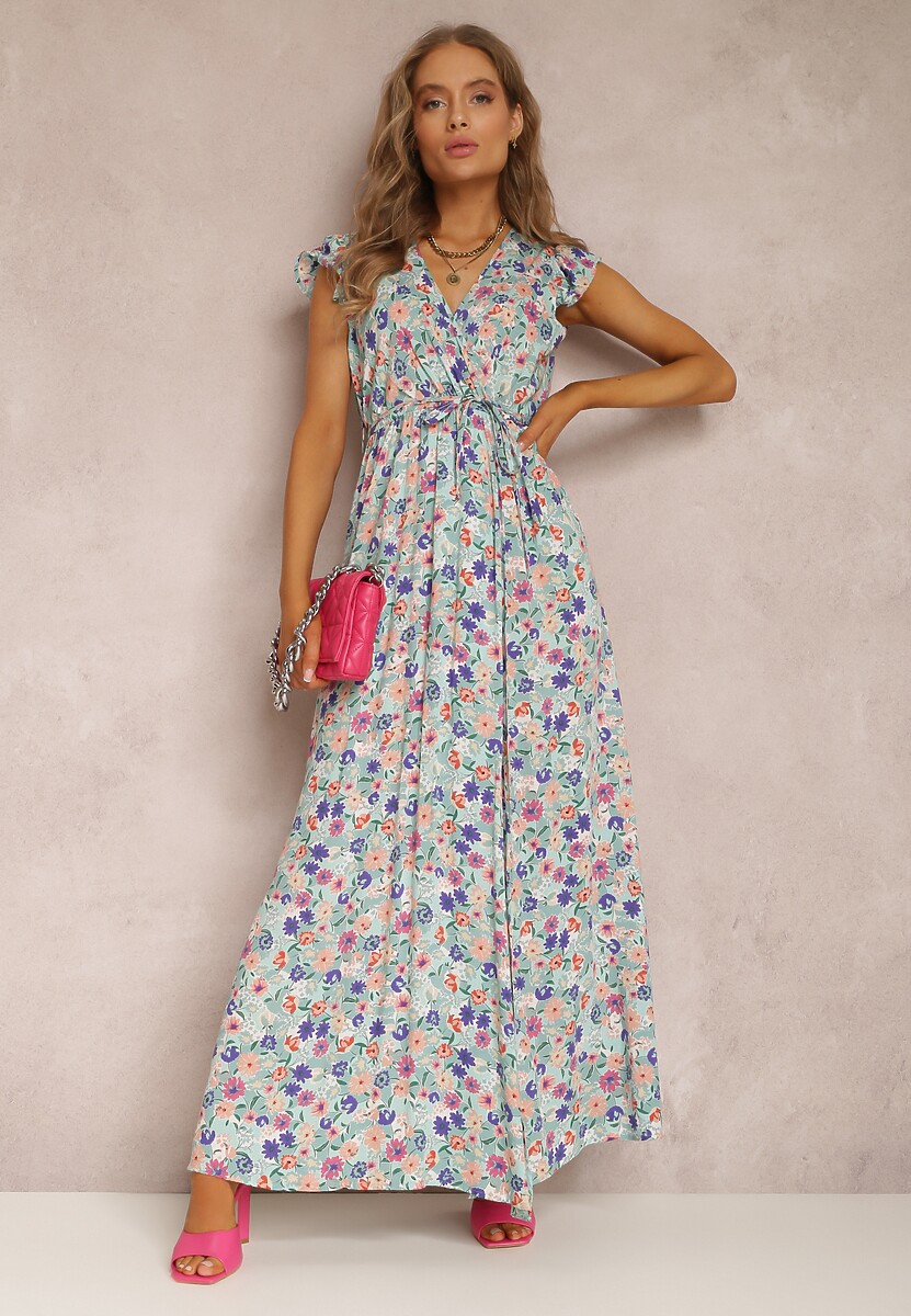 Miętowa Sukienka Artarpia