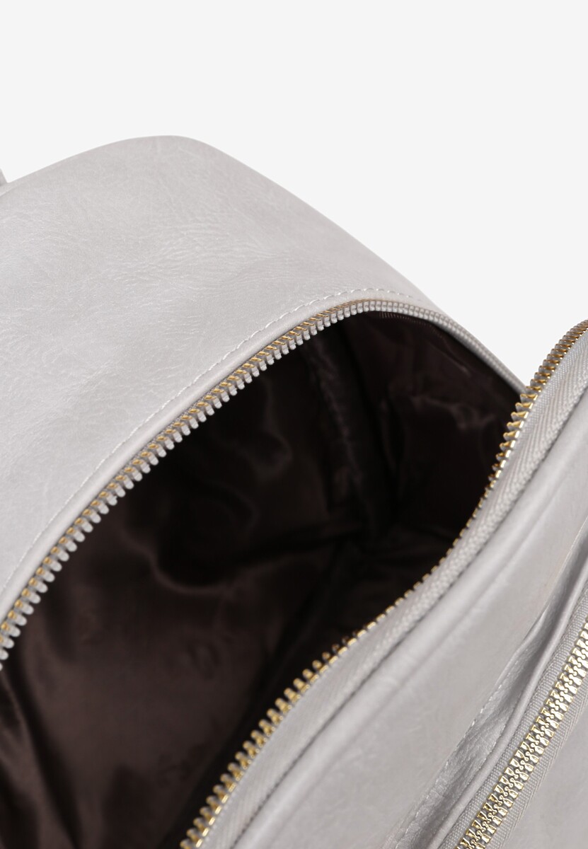 Szary Plecak z Ozdobnymi Suwakami Baniellea