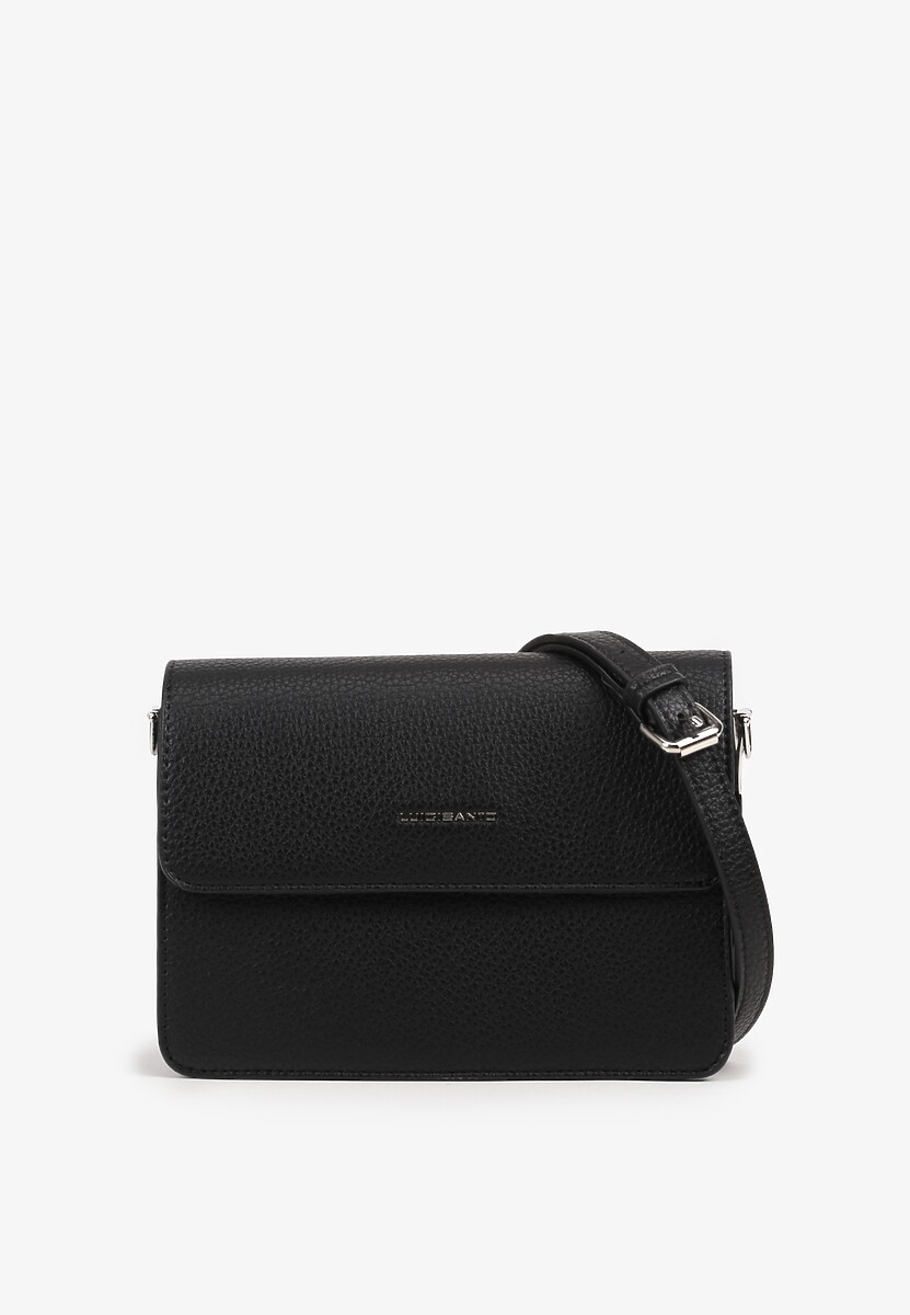 Czarna Torebka Dwukomorowa Ozdobiona Suwakiem Davisiae