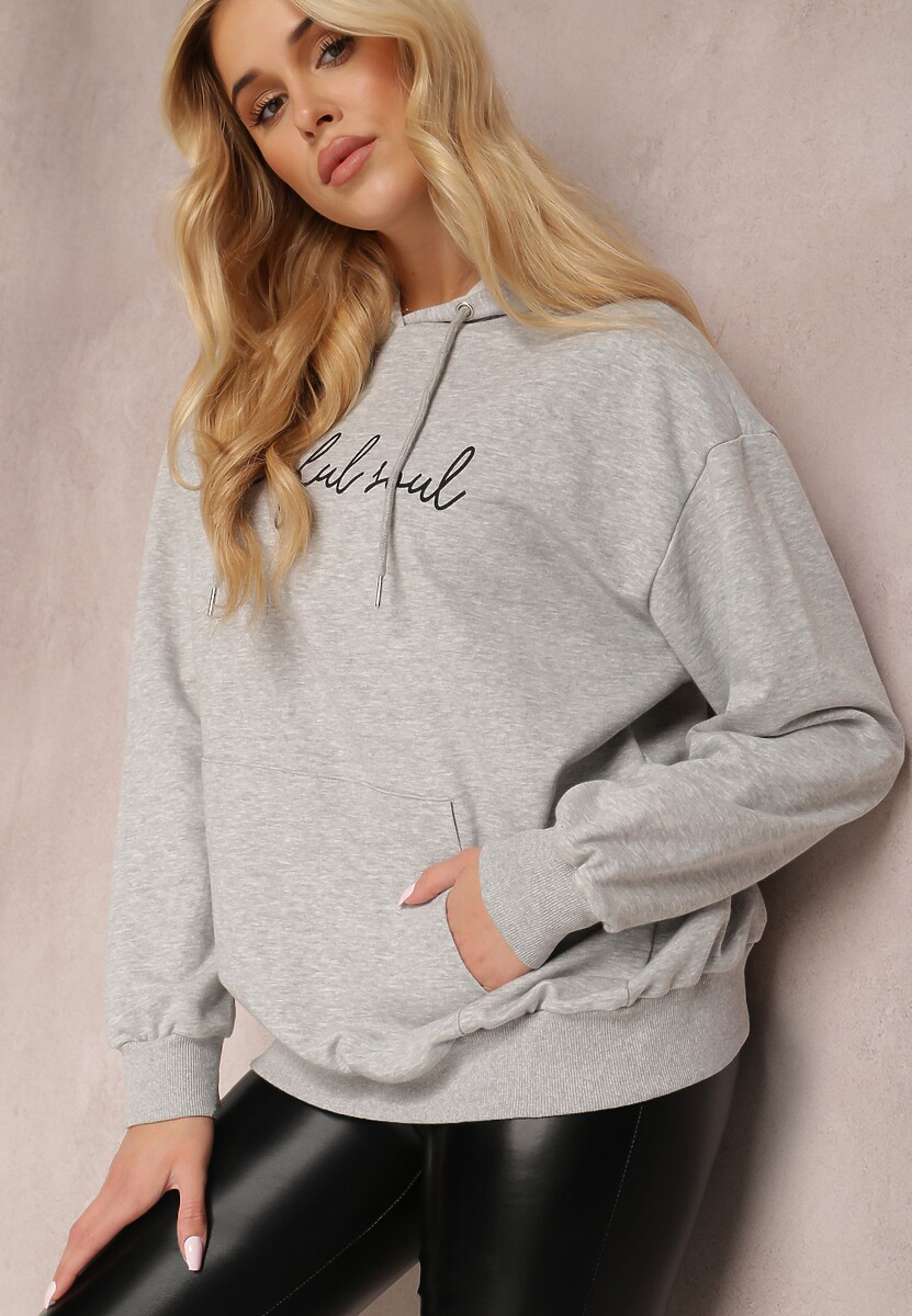 Jasnoszara Bluza Taniamenis