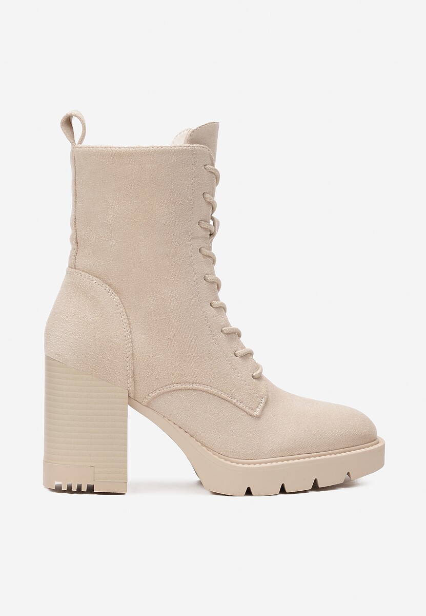 Beżowe Botki Edme